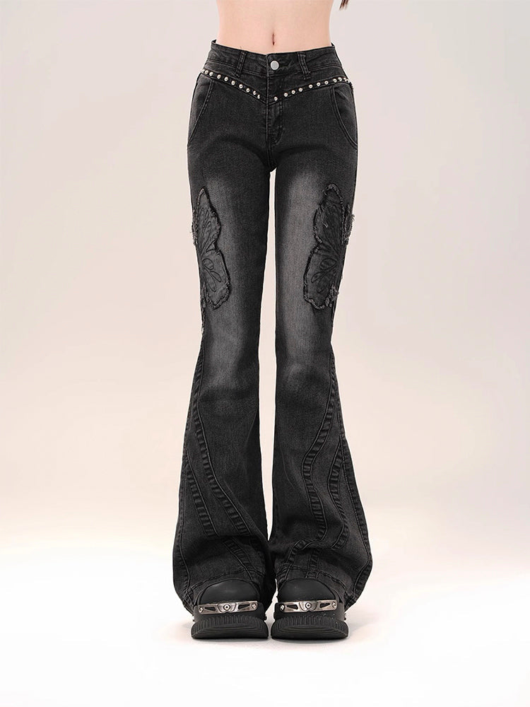 Y2K Butterfly Jeans