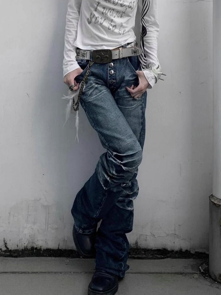 Y2K Distressed Jeans