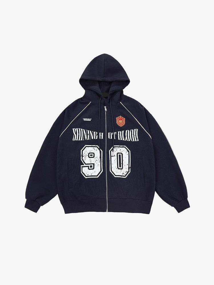 Y2K Hooded Sweat Jacket