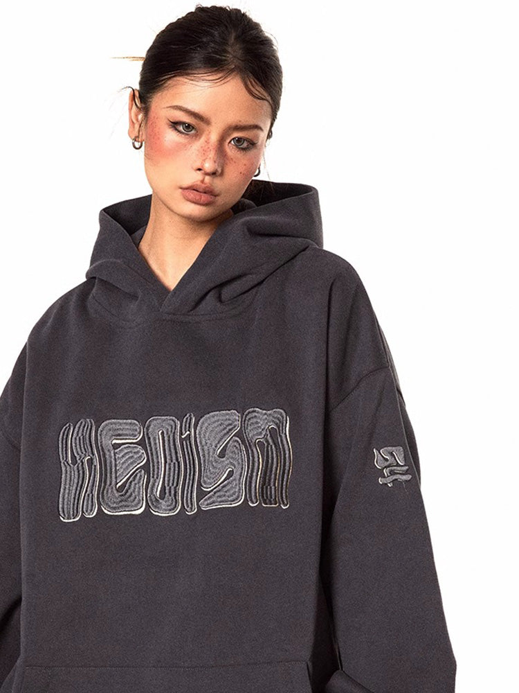 Y2K Embroidered Hoodie