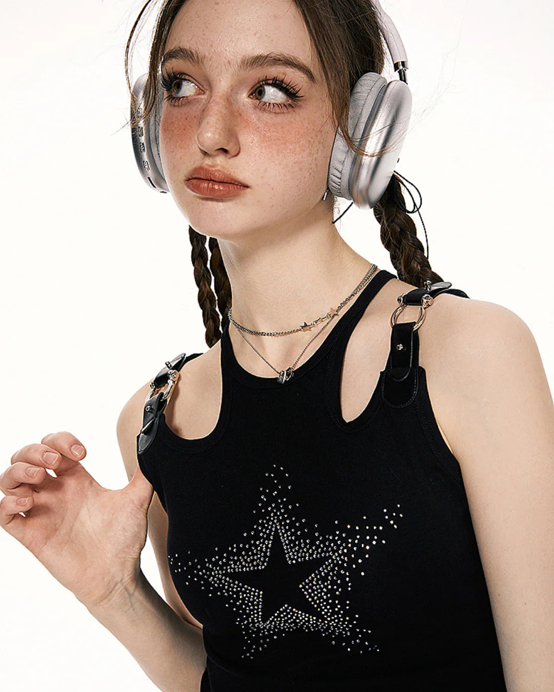 Y2K Rhinestone Shirt