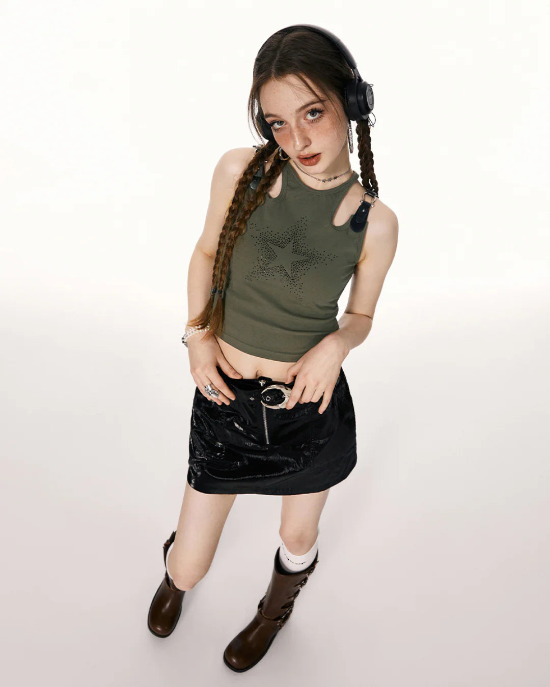 Y2K Rhinestone Shirt