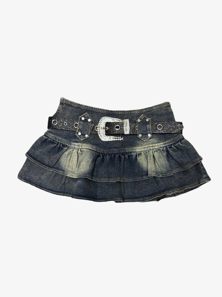 Y2K Denim Mini-Skirt