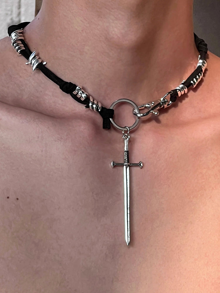 Y2K Sword Necklace