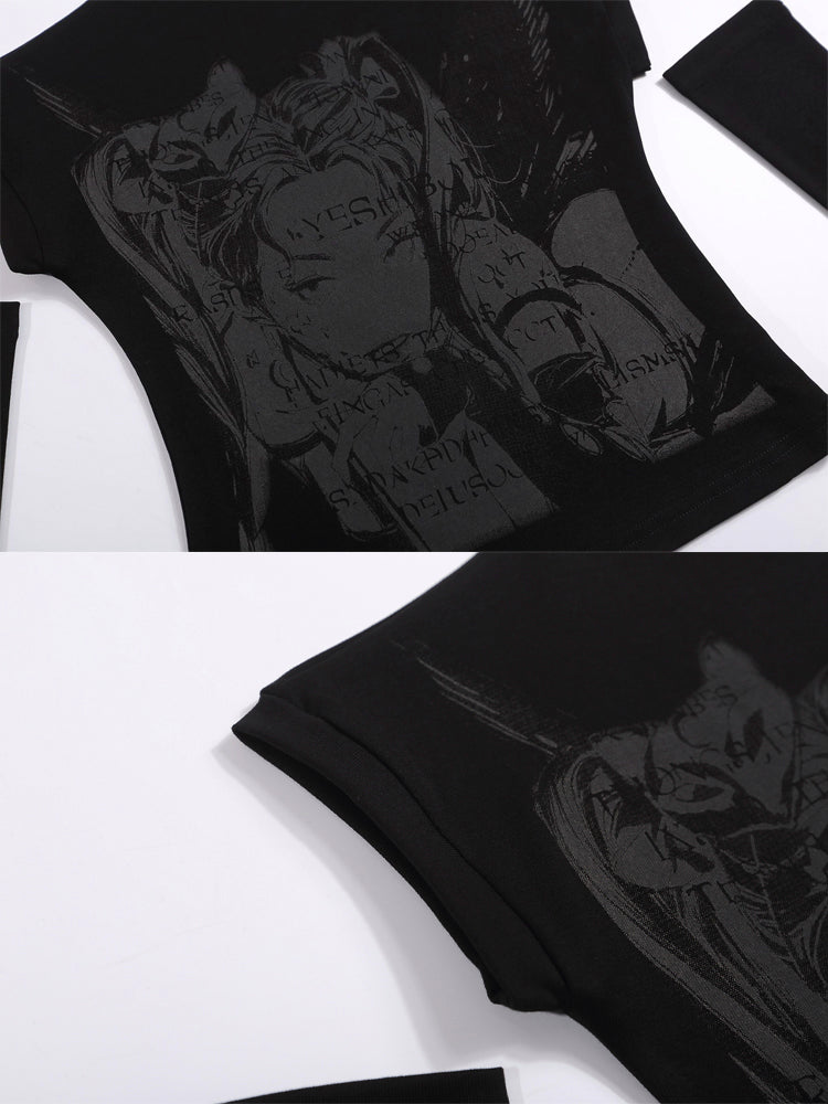 Y2K Anime Girl Shirt