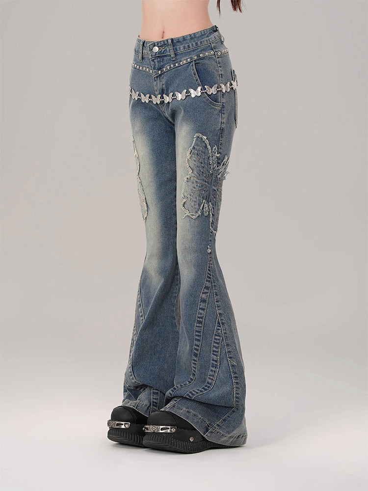Y2K Butterfly Jeans