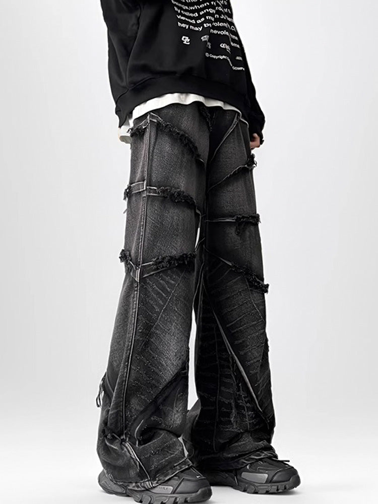Y2K Black Ripped Jeans