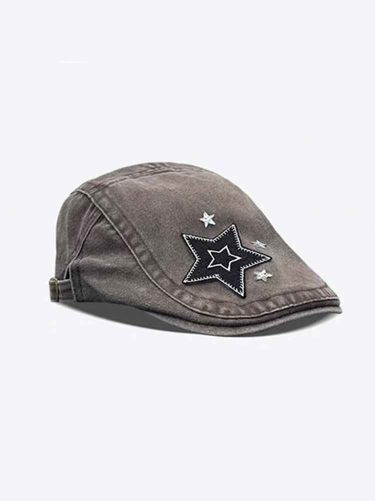 Y2K Star Beret
