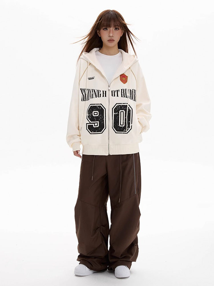 Y2K Hooded Sweat Jacket