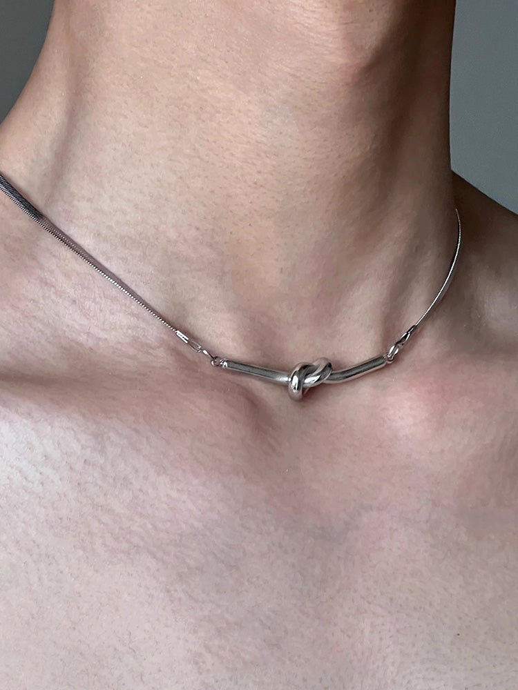 Silver Snake Necklace