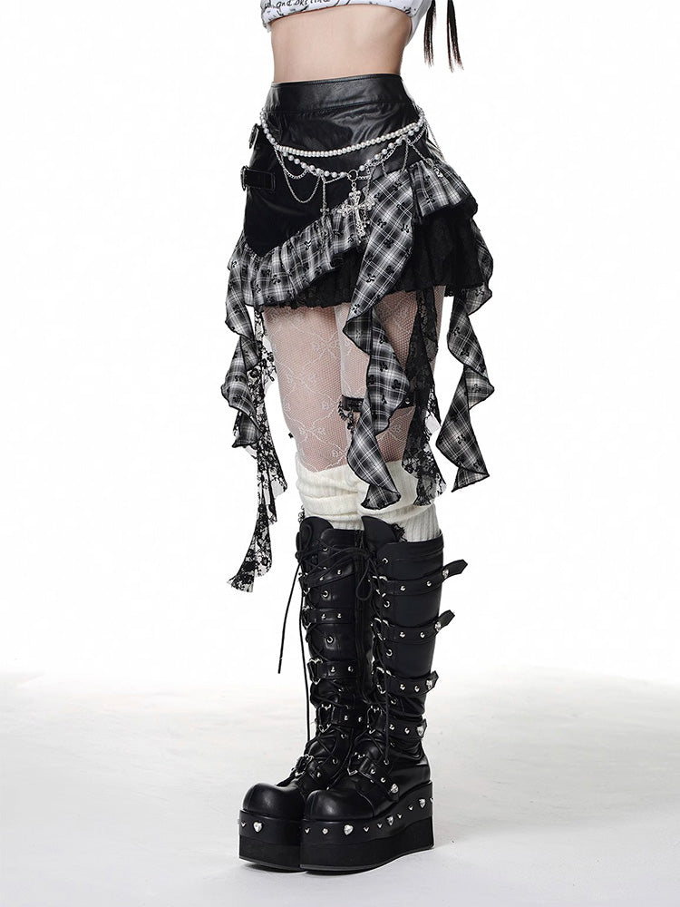 Asymmetrical Short Skirt