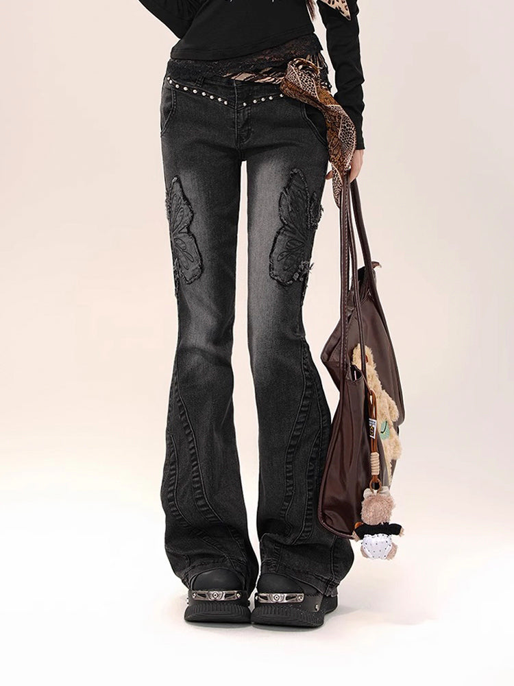 Y2K Butterfly Jeans