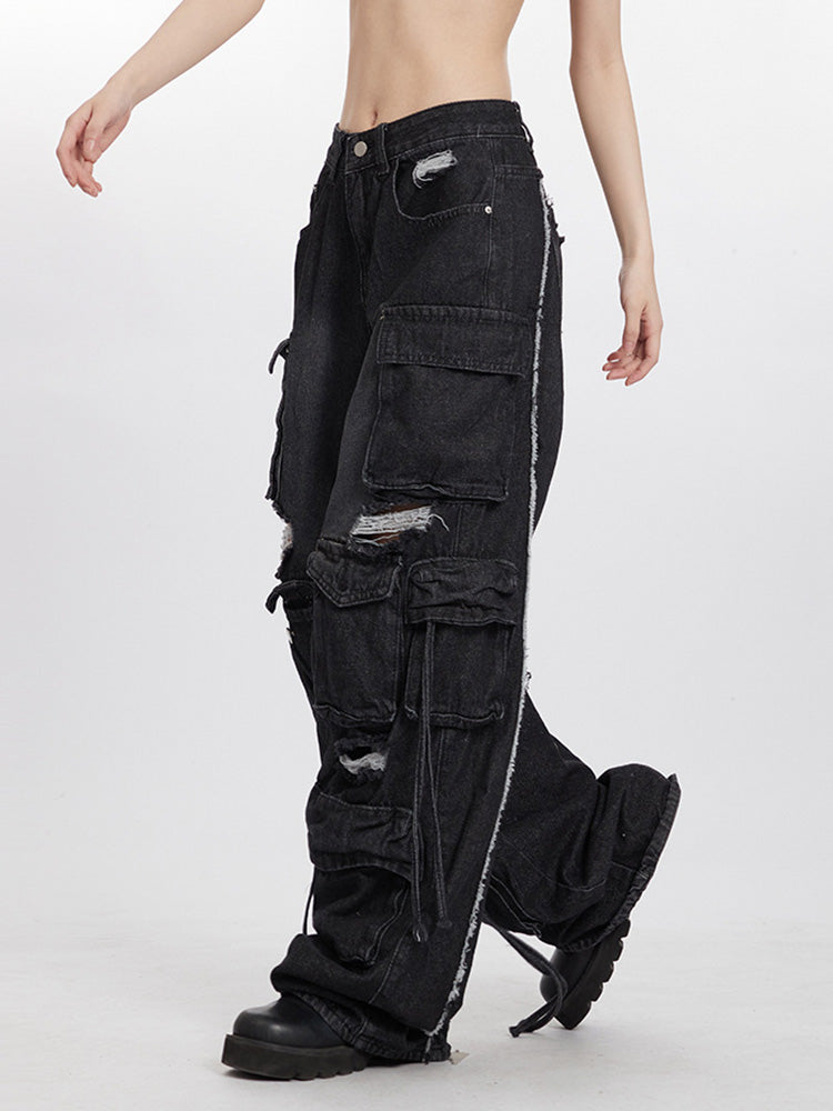 Y2K Damaged Jeans