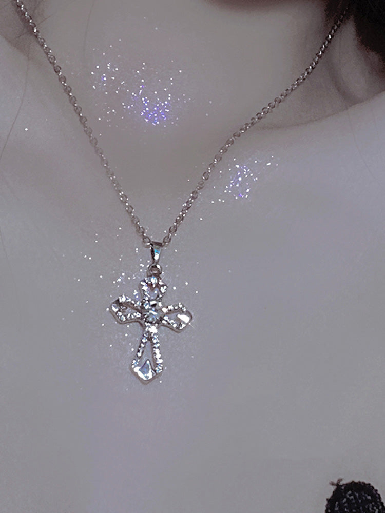 Y2K Cross Pendant Necklace