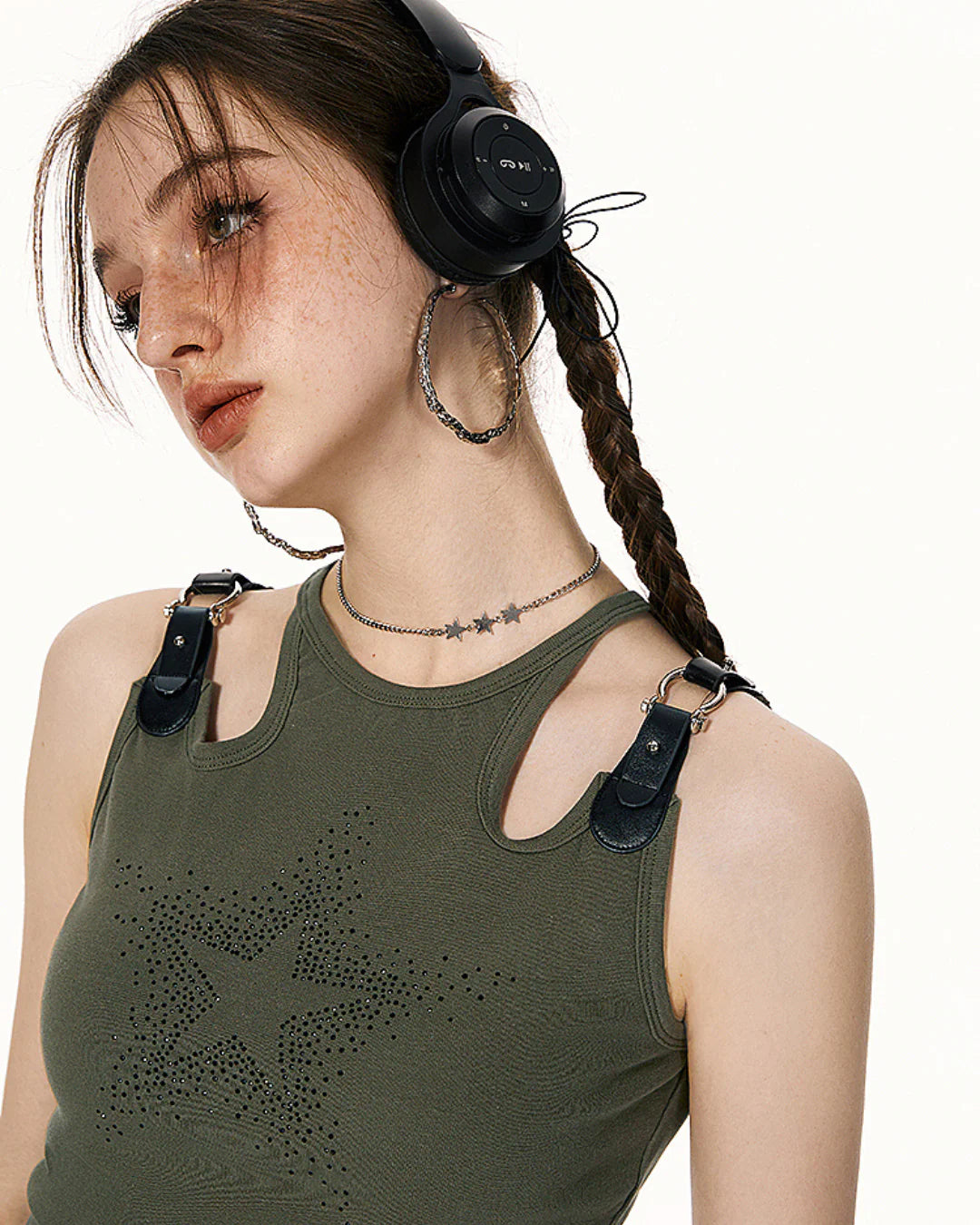 Y2K Rhinestone Shirt