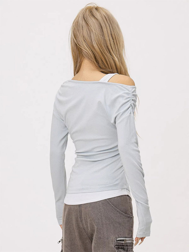 Black Y2K Long Sleeve Shirt