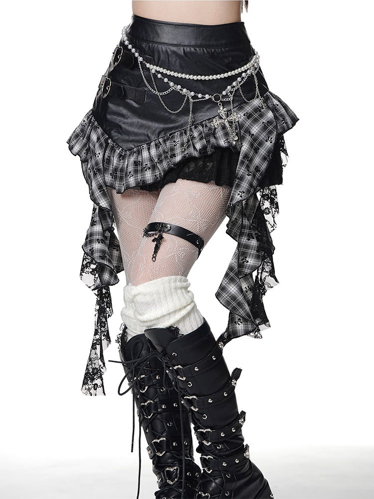 Asymmetrical Short Skirt