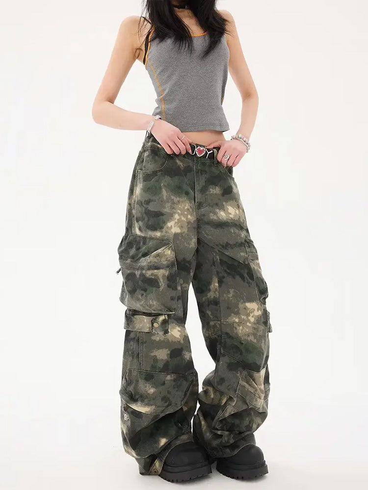 Y2K Baggy Camo Pants