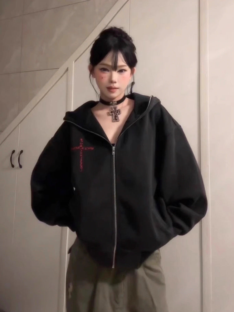 Y2K Cross Hoodie