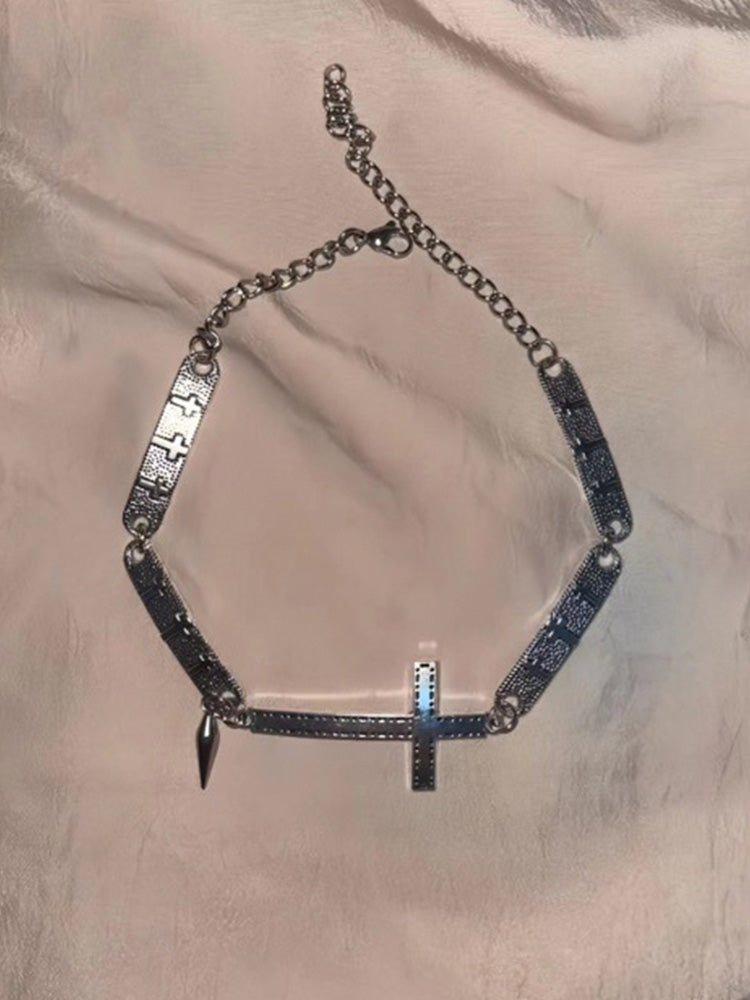 Y2K Chunky Cross Necklace