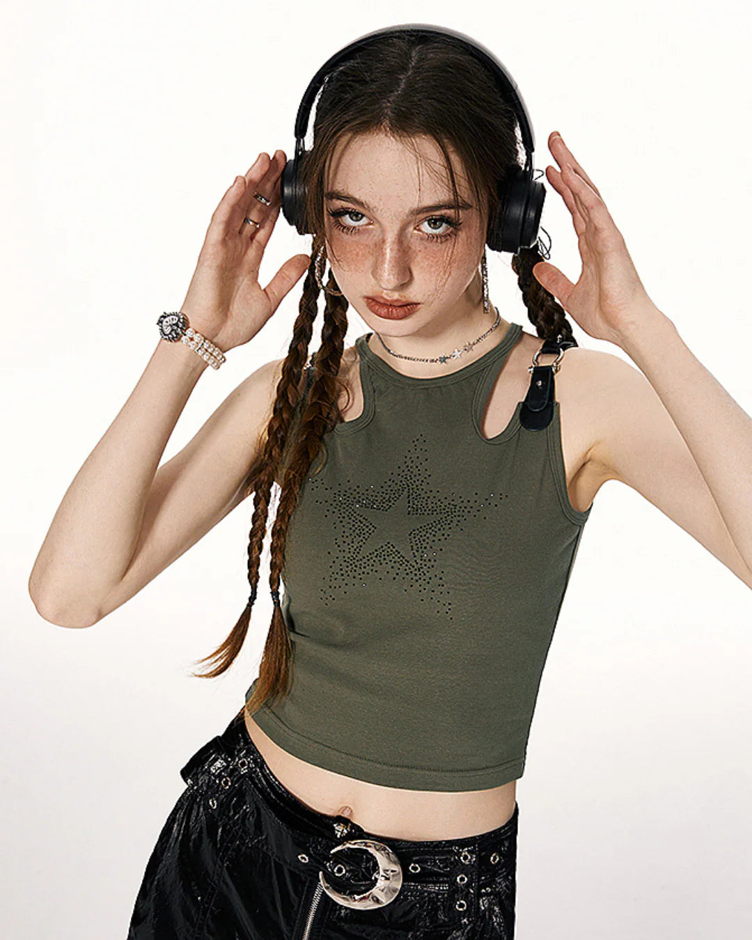 Y2K Rhinestone Shirt
