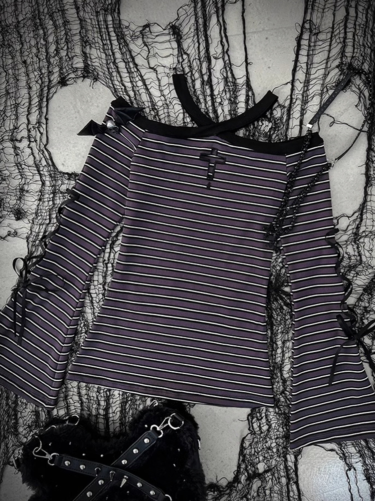Y2K Striped Top