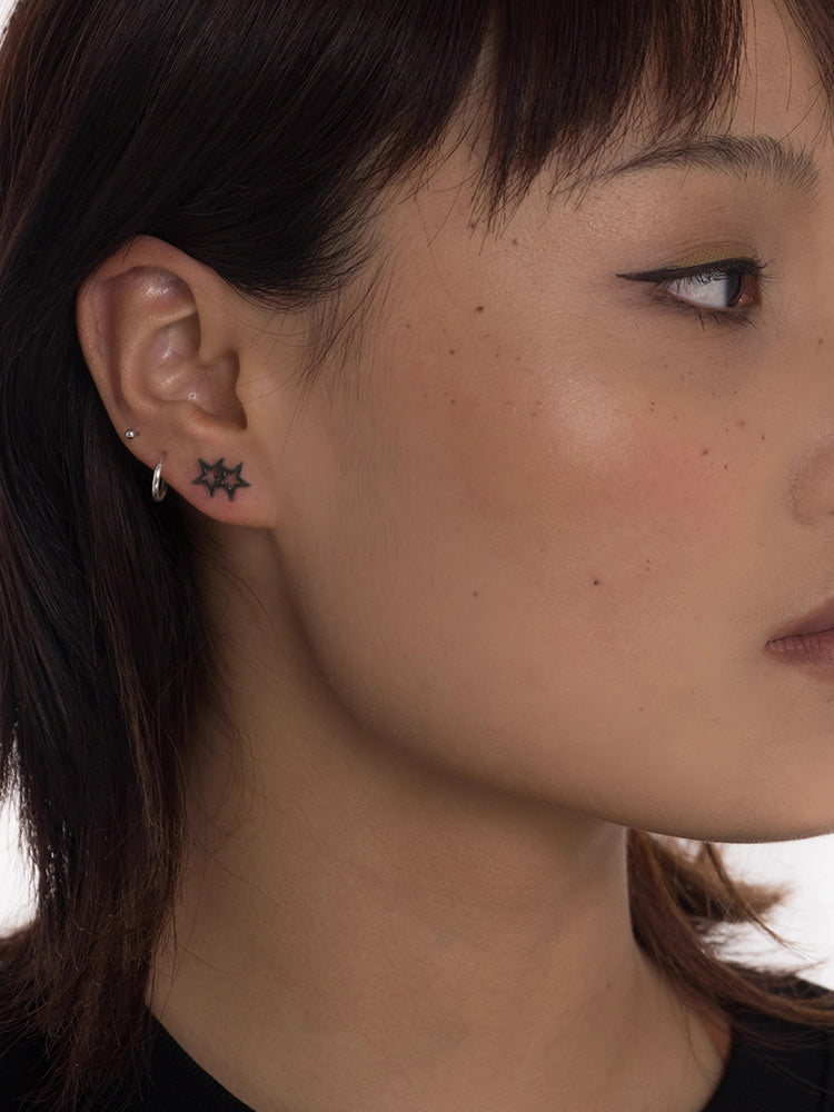 Star Shaped Stud Earrings