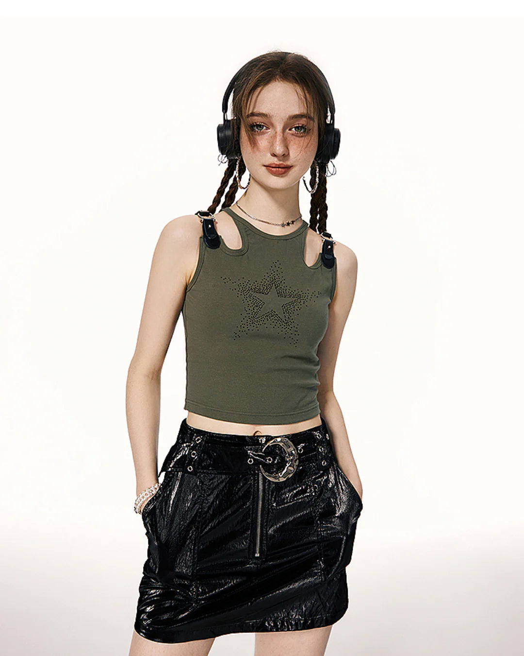 Y2K Rhinestone Shirt
