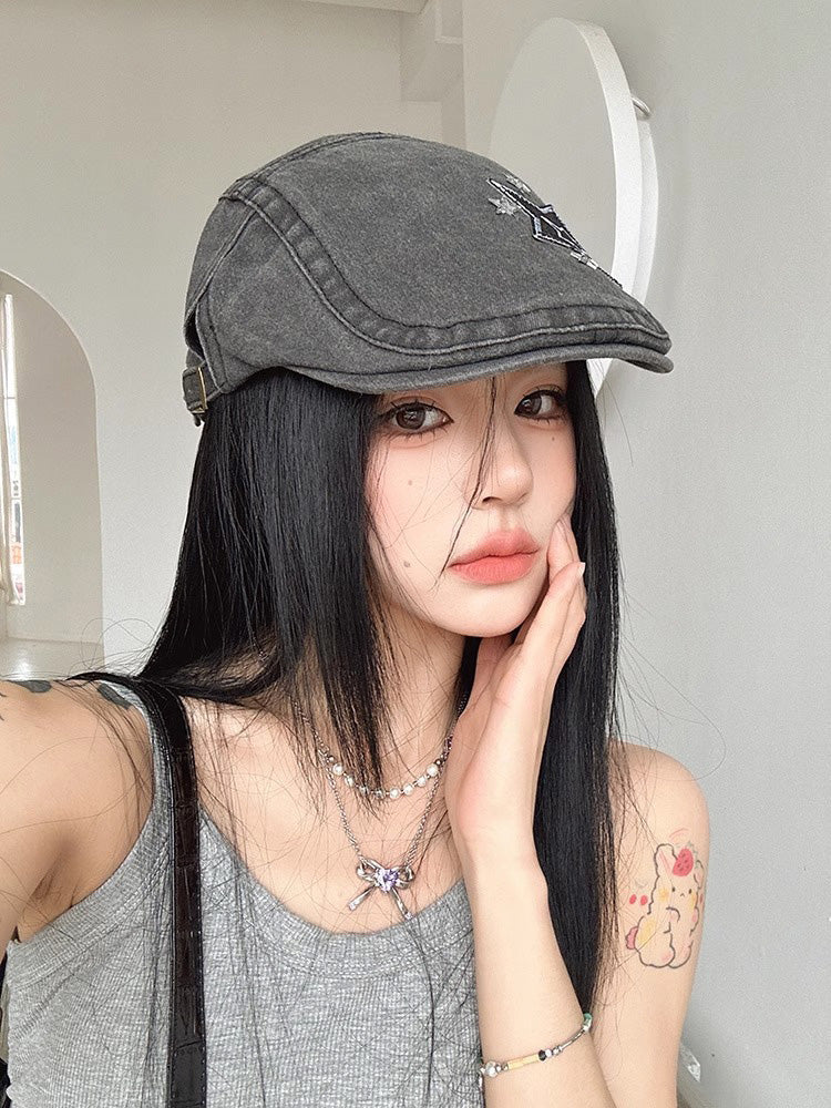 Y2K Star Beret