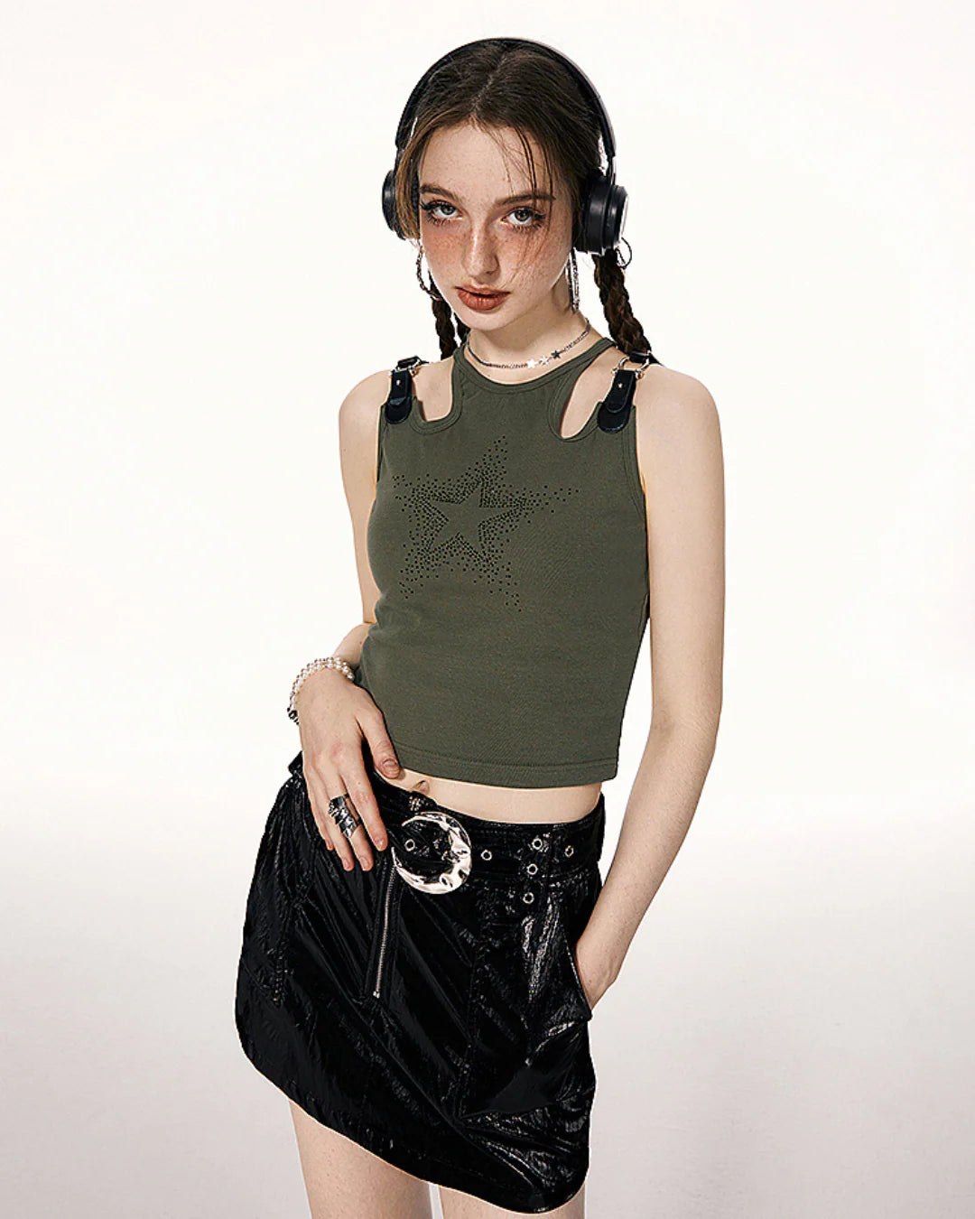 Y2K Rhinestone Shirt