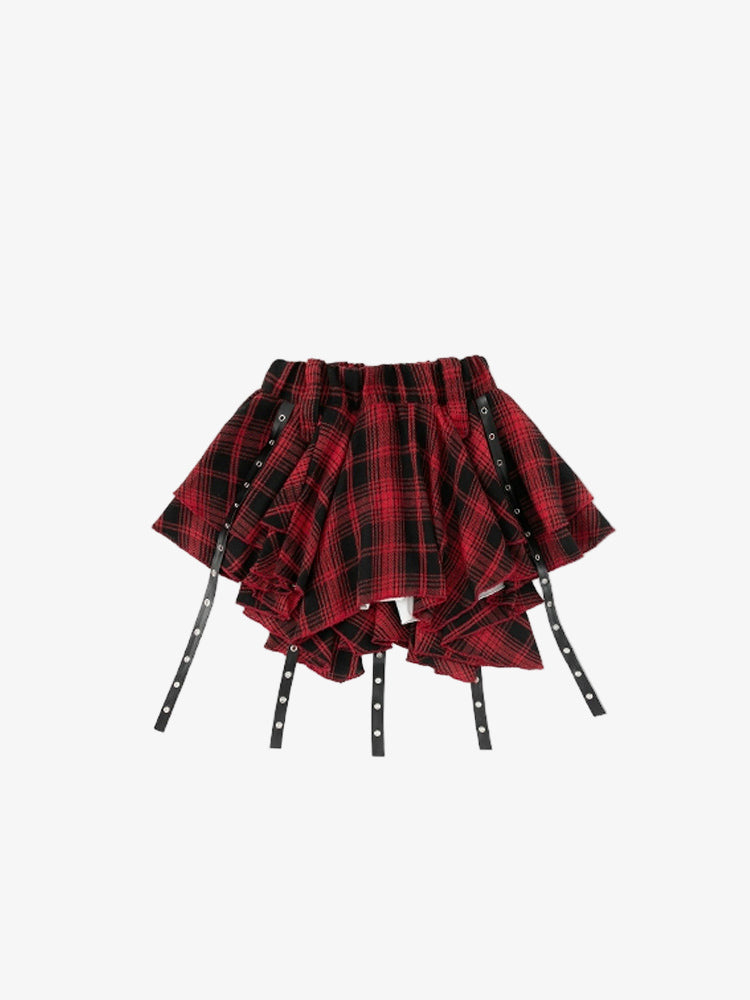 Red Checkered Skirt