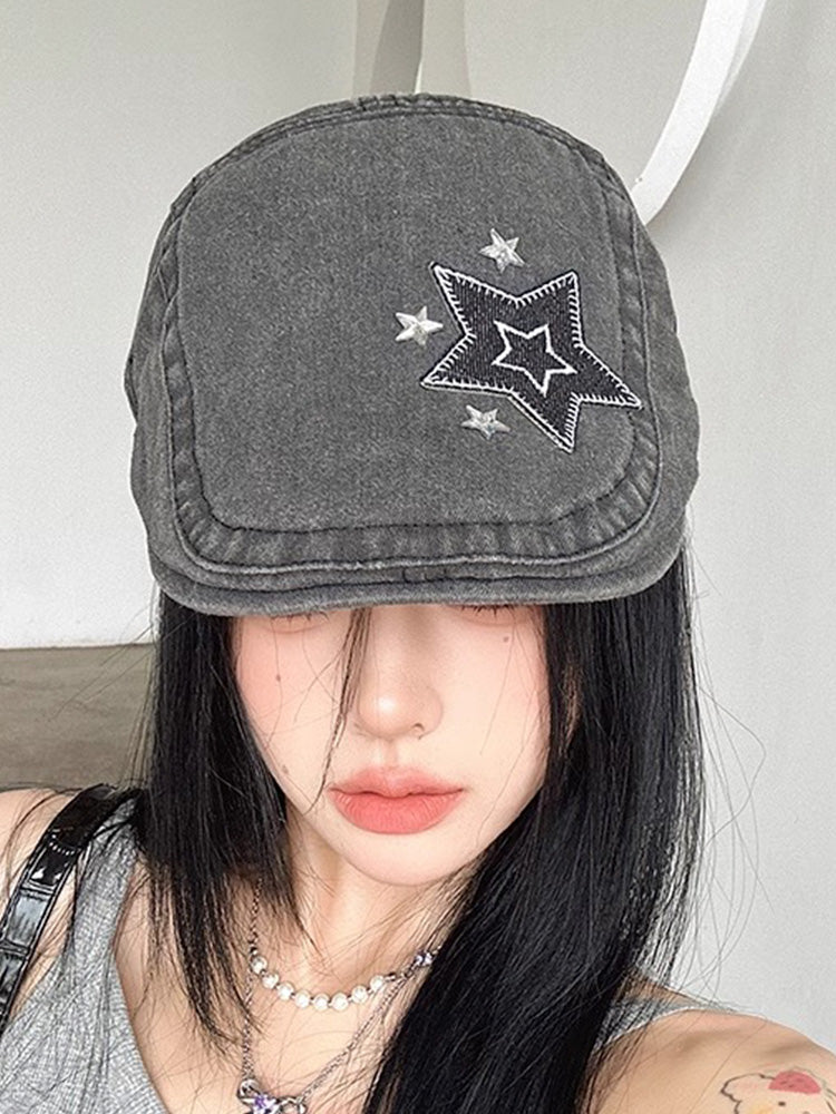 Y2K Star Beret