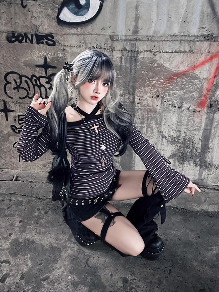 Y2K Striped Top