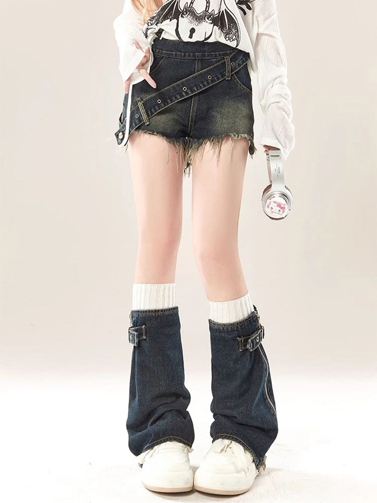 Y2K Denim Leg Warmers