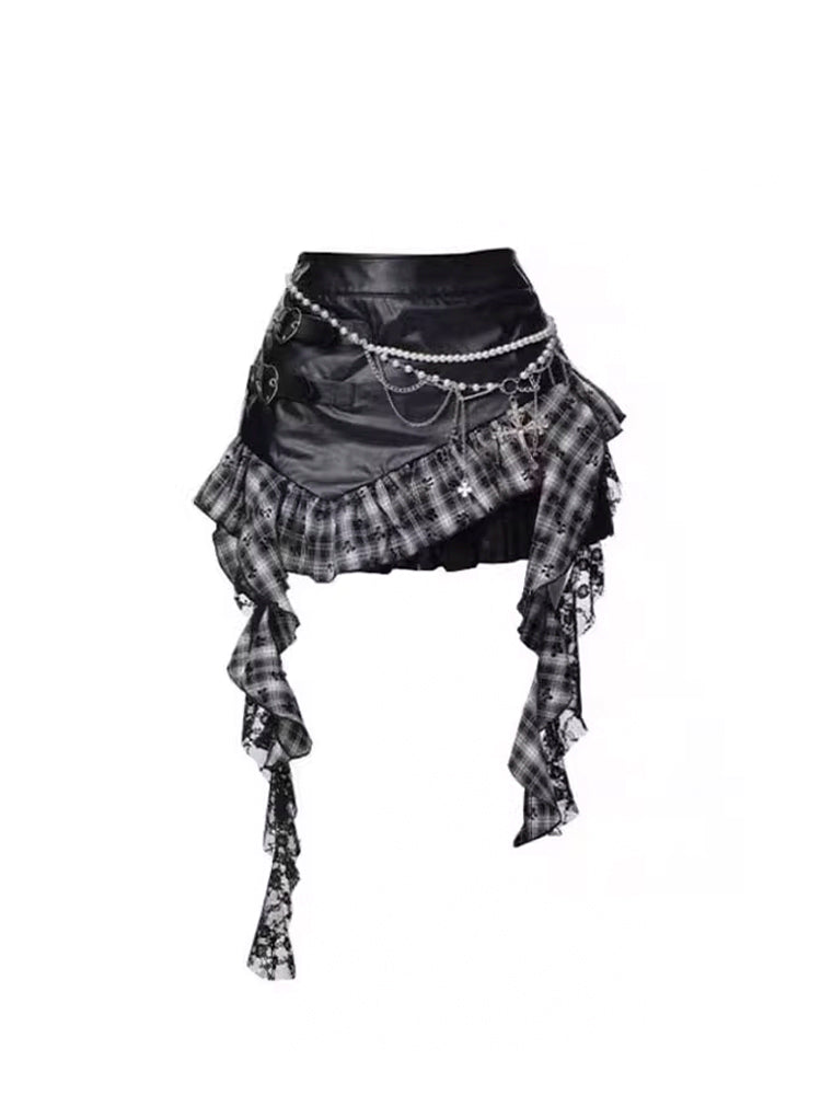 Asymmetrical Short Skirt