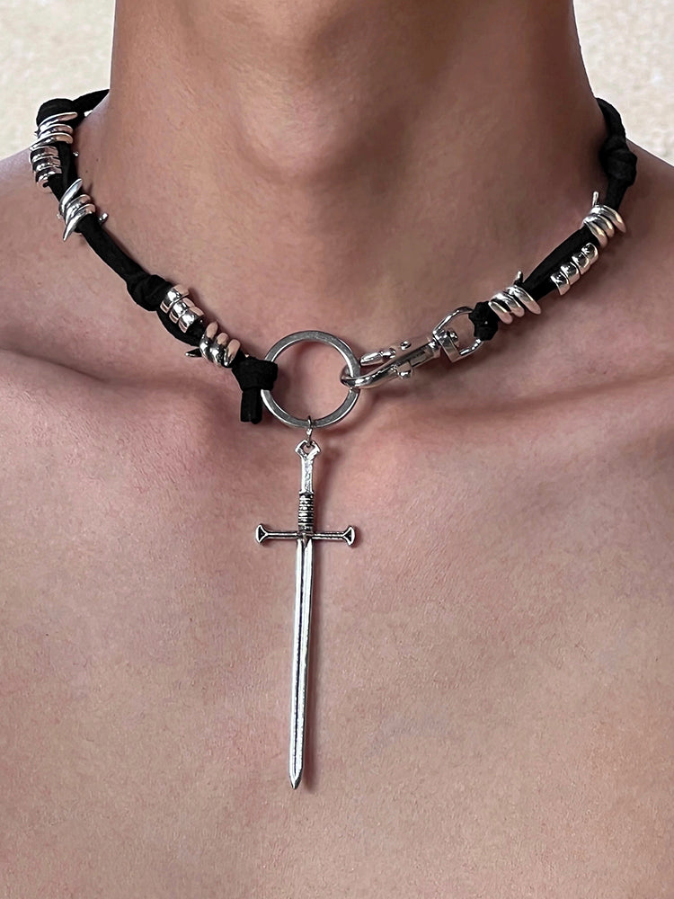 Y2K Sword Necklace