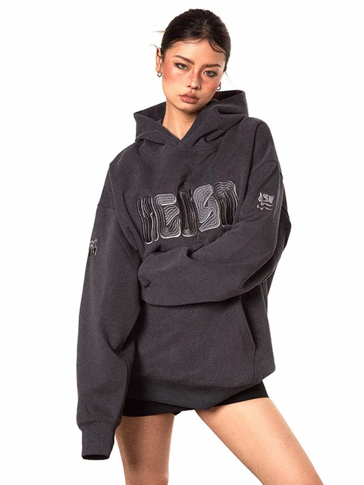 Y2K Embroidered Hoodie