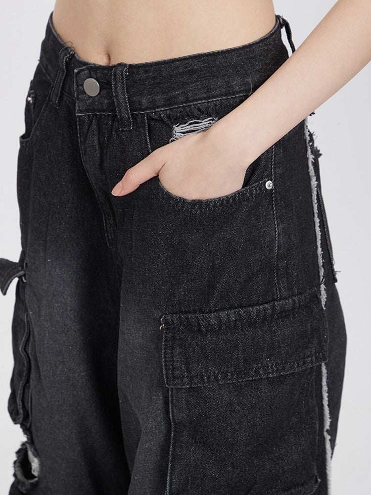 Y2K Damaged Jeans