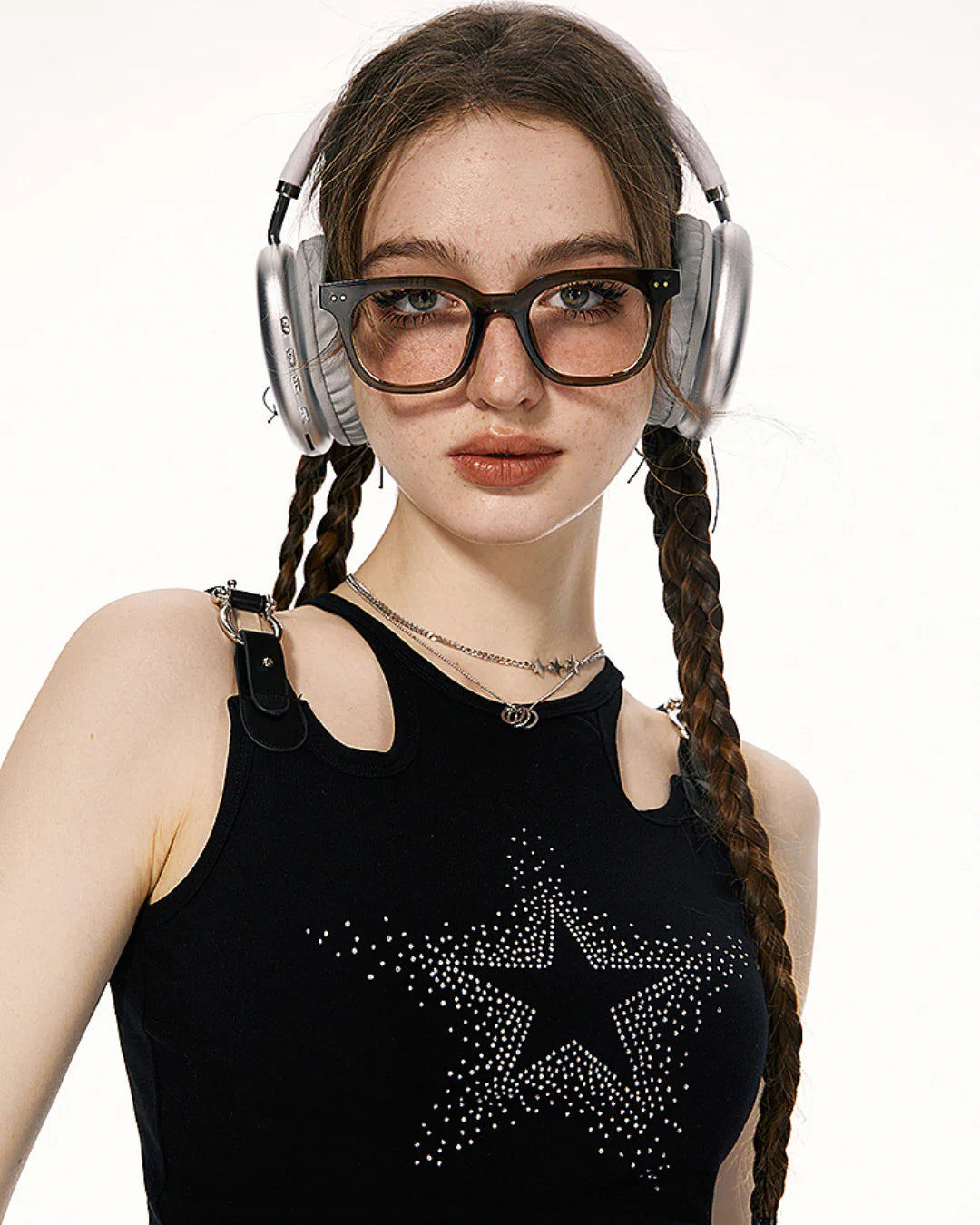 Y2K Rhinestone Shirt