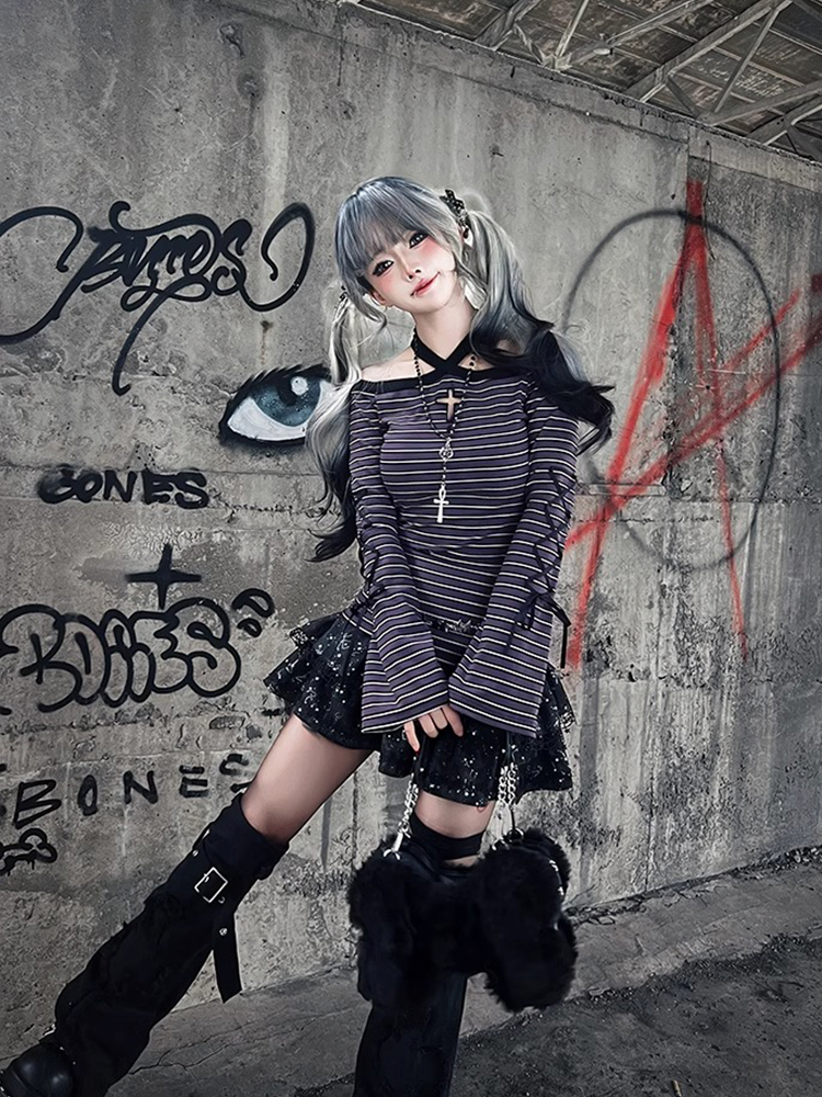 Y2K Striped Top