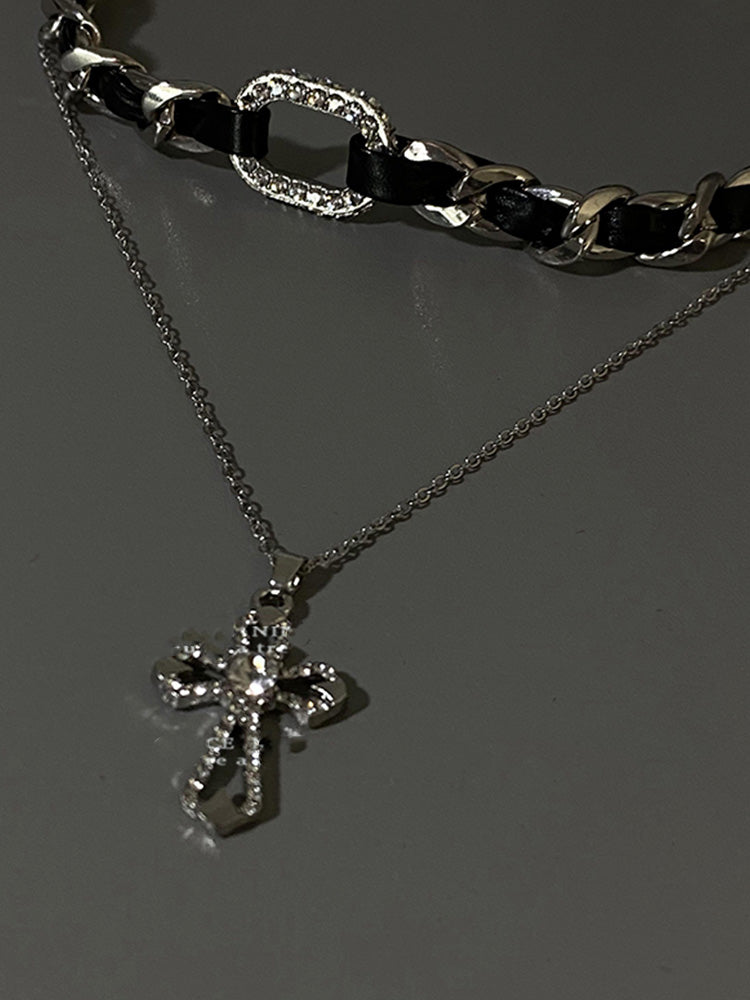 Y2K Cross Pendant Necklace