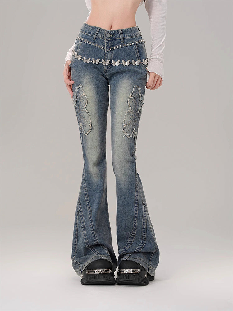 Y2K Butterfly Jeans
