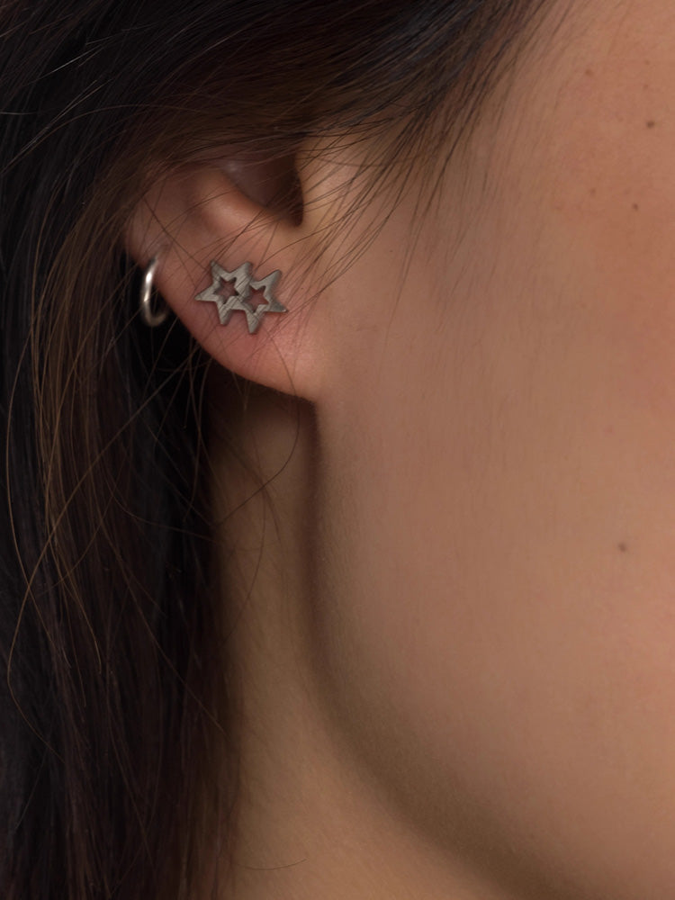 Star Shaped Stud Earrings