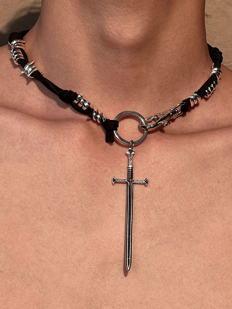 Y2K Sword Necklace