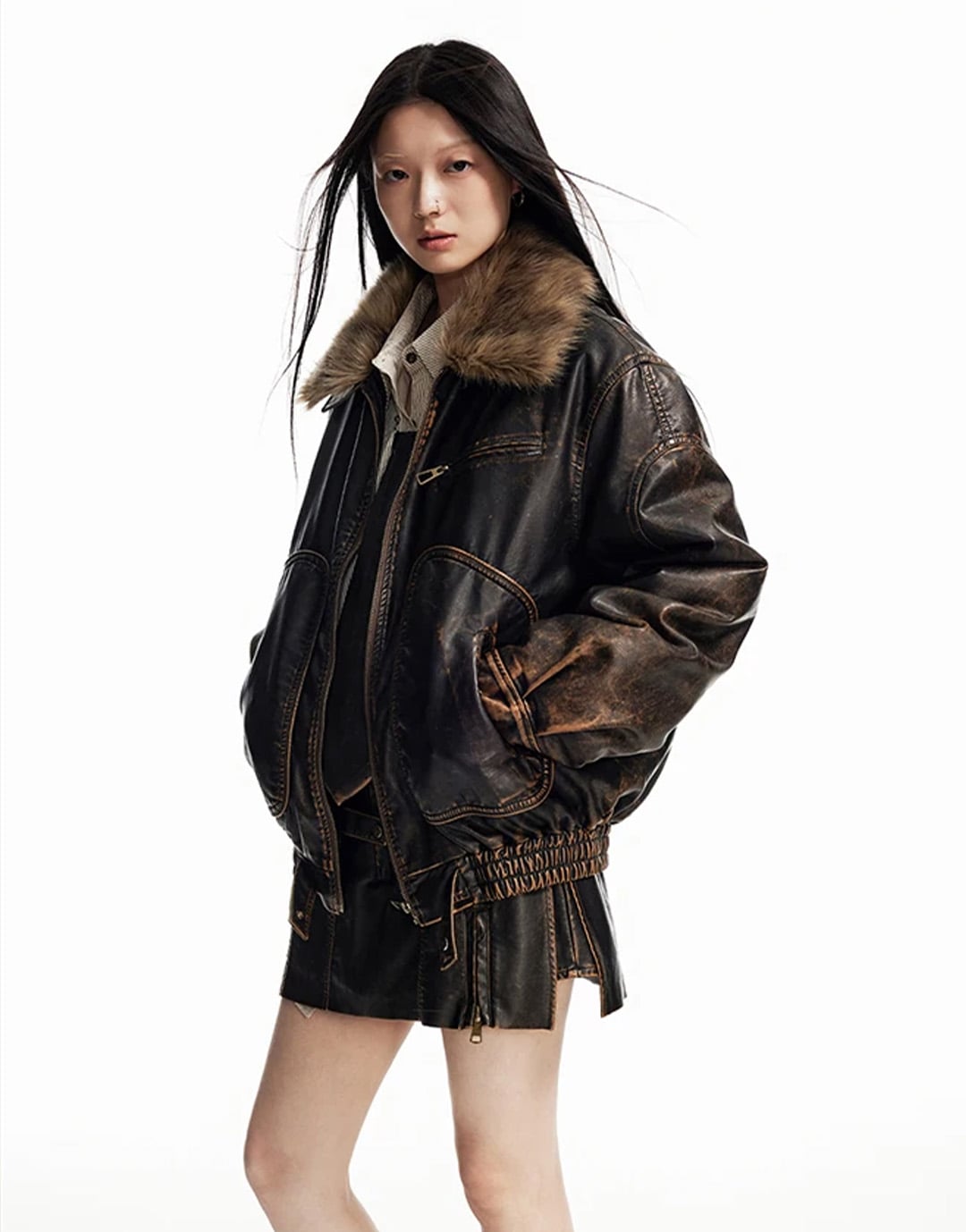 Fur Lined Jacket Y2K