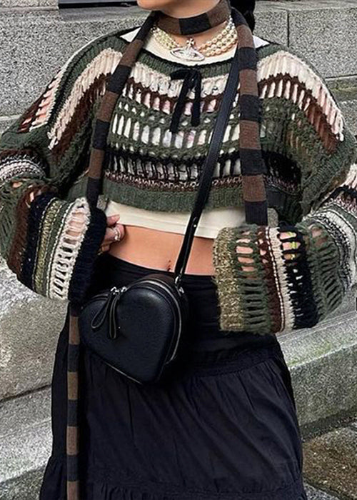 Y2K Striped Sweater