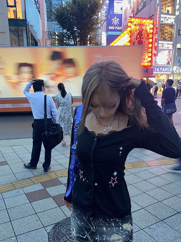 Black Cardigan Aesthetic