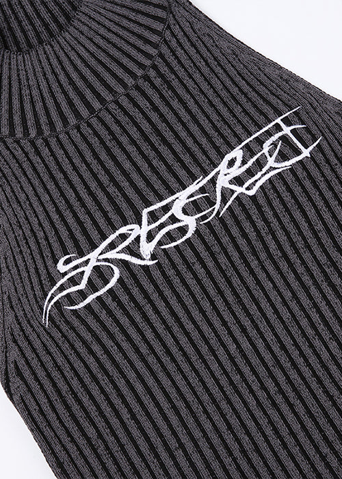 Y2K Black Crop Top