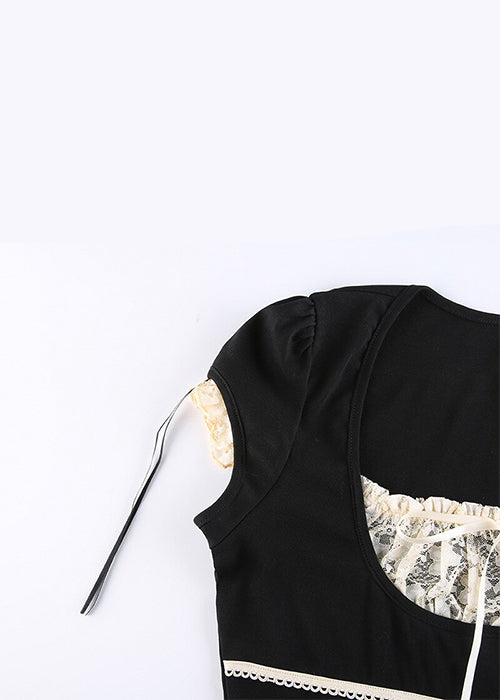 Y2K Lace Corset Top