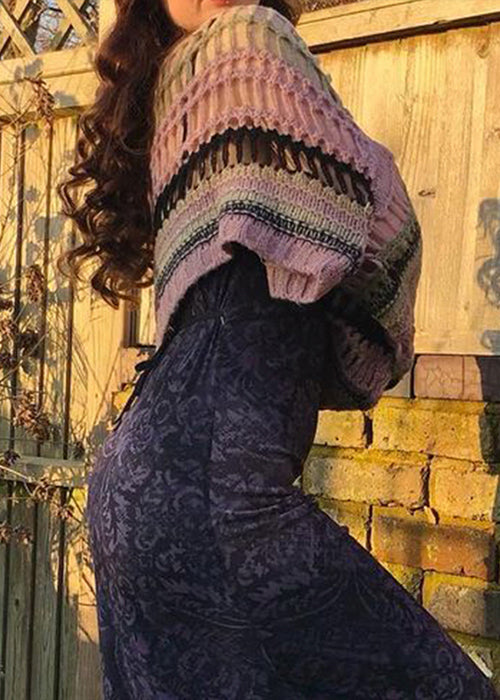 Y2K Striped Sweater